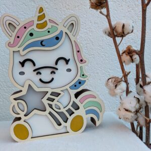 Veilleuse - Licorne rêveuse