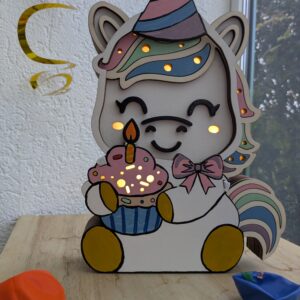 Costume Anniversaire pour veilleuse Licorne