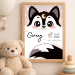 Affiche de naissance personnalisée TsuKipers