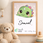 Affiche de naissance personnalisée TsuKipers