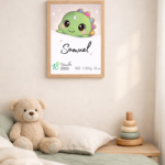 Affiche de naissance personnalisée TsuKipers