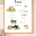 Affiche de naissance personnalisée TsuKipers
