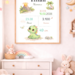 Affiche de naissance personnalisée TsuKipers