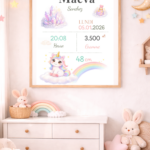Affiche de naissance personnalisée TsuKipers